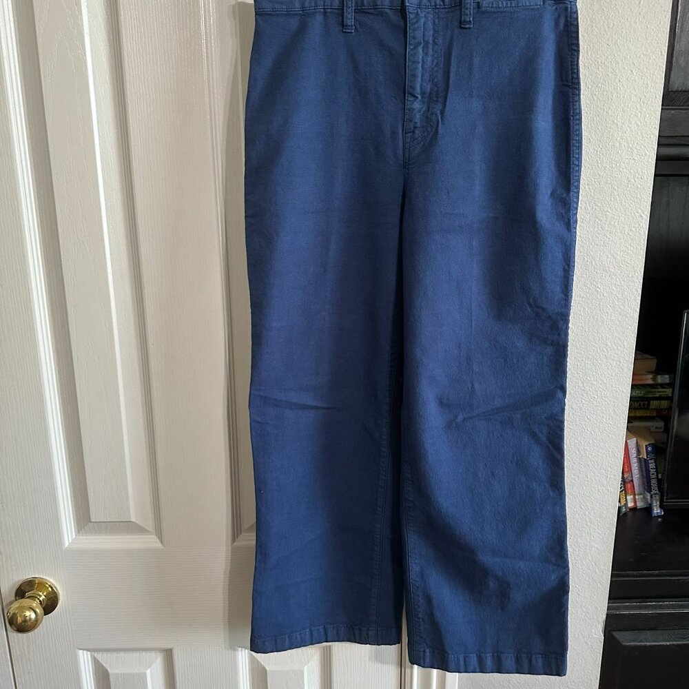 J Crew Slim Wide Leg Ankle Pants